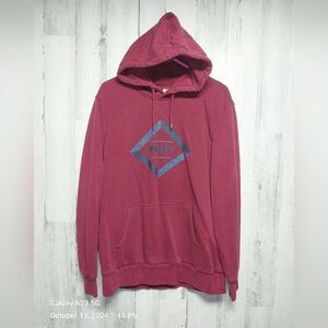 Hurley Mens Large Burgundy Pullover Hoodie